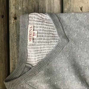 Men's Grey Pattern Lightweight Sweater